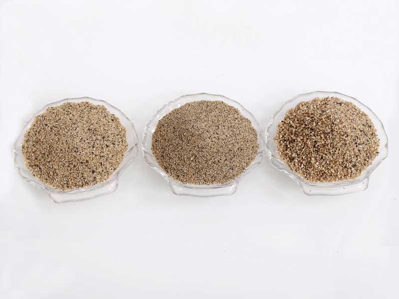 粗砂、中砂、細砂