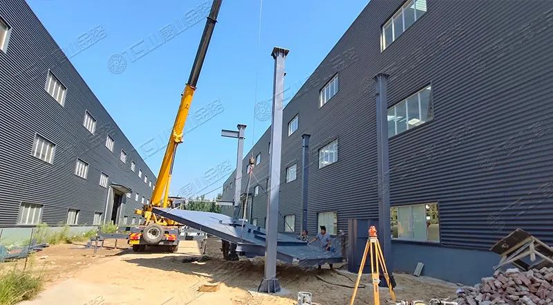 唐山金路廠區(qū)打造小型制砂樓，供客戶帶料試機